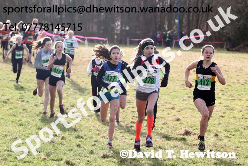 Girls under-13s NEHL, Jarrow. Photo: David T. Hewitson/Sports for All Pics